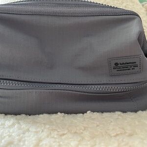 NWOT - Lululemon Dual-Compartment Toiletry Bag - Grey